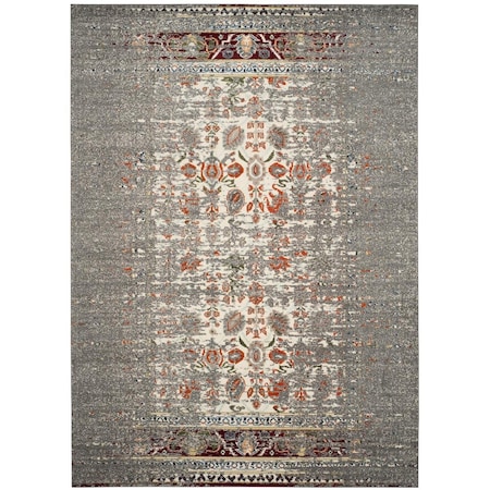 Safavieh Monaco Small Rectangle Area Rug, Grey and Ivory - 4 ft. x 5 ft.-7 in. MNC208T-4